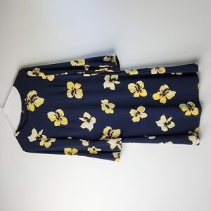 Navy Blue Floral Dress by Tommy Hilfiger size 2